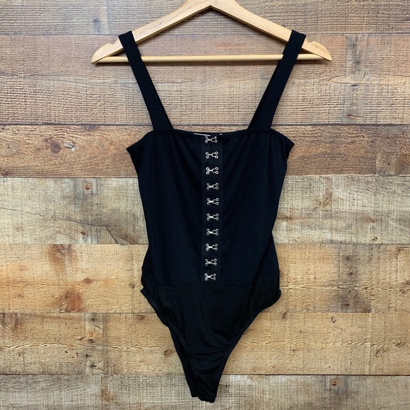 Knit ribbed bodysuit - Picture 1 of 2